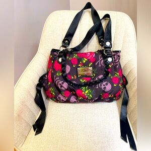 Betseyville by Betsey Johnson skull+rose hobo shoulder bag